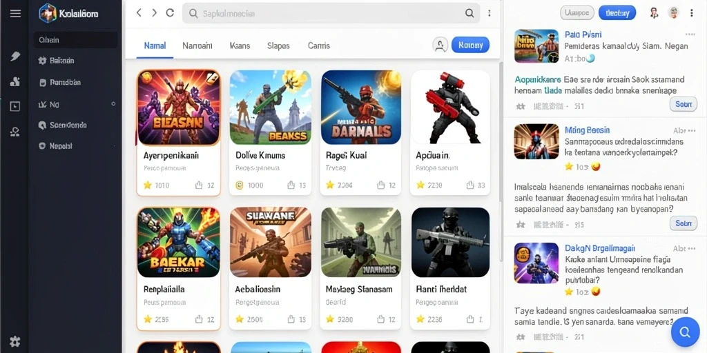 Pengguna multiplayer bersaing di papan skor.