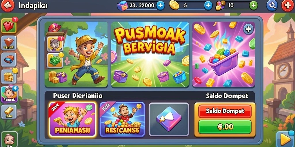Grafik yang memukau dan detail pada setiap level.